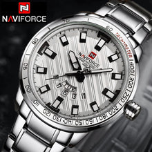 Load image into Gallery viewer, NAVIFORCE Watches Men Luxury Brand Casual Watch Quartz Clock Men Sport Watches Men's Steel Military Wrist Watch Navi Force 2018