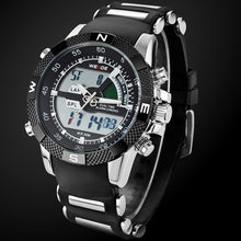 Load image into Gallery viewer, 2017 WEIDE Watches Men's Casual Watch Multifunction LED Watches Dual Time Zone With Alarm Sports Waterproof Quartz Wristwatches