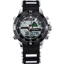 Load image into Gallery viewer, 2017 WEIDE Watches Men's Casual Watch Multifunction LED Watches Dual Time Zone With Alarm Sports Waterproof Quartz Wristwatches