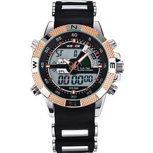 Load image into Gallery viewer, 2017 WEIDE Watches Men's Casual Watch Multifunction LED Watches Dual Time Zone With Alarm Sports Waterproof Quartz Wristwatches
