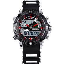 Load image into Gallery viewer, 2017 WEIDE Watches Men&#39;s Casual Watch Multifunction LED Watches Dual Time Zone With Alarm Sports Waterproof Quartz Wristwatches