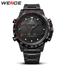 Load image into Gallery viewer, Mens Watches WEIDE Luxury Brand Steel Quartz Clock Men Digital LED Watch Army Military Sport Watch Male relogio masculino 2017