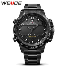 Load image into Gallery viewer, Mens Watches WEIDE Luxury Brand Steel Quartz Clock Men Digital LED Watch Army Military Sport Watch Male relogio masculino 2017