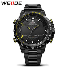 Load image into Gallery viewer, Mens Watches WEIDE Luxury Brand Steel Quartz Clock Men Digital LED Watch Army Military Sport Watch Male relogio masculino 2017