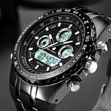 Load image into Gallery viewer, Readeel Top Brand Sport Quartz Wrist Watch Men Military Waterproof Watches LED Digital Watches Men Quartz Wristwatch Clock Male