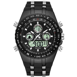 Watch Men Fashion Sport Quartz Clock Mens Watches Top Brand Luxury Led Digital Waterproof Black Wrist Watch Relogio Masculino