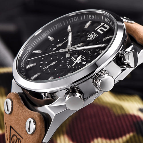 Men Watch Top Brand Chronograph Sport Mens Watches Fashion Military waterproof Quartz Watch Clock Relogio Masculino 2018