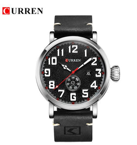 CURREN 8232 Date Men Watch Top Luxury Brand Sport Military Business Casual Male Clock Leather Band Wrist Quartz Mens Watches Hot