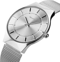 Load image into Gallery viewer, Readeel Fashion Mens Watches Top Brand Luxury Quartz Watch Men Casual Slim Mesh Steel Ultra Thin Sport Watch Relogio Masculino