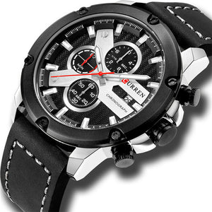 Curren 8308 Fashion Chronograph Sport Mens Watches Luxury Military Quartz Watch Clock Relogios Reloj Hombre