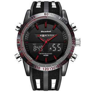 Brand New Men Sports Watches Waterproof Mens Military Digital Quartz Watch Alarm Stopwatch Dual Time Zones relogio masculino