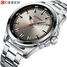 Load image into Gallery viewer, Curren Luxury Brand Watch Men Wrist Watches Man Clock Stainless Steel Quartz Analog Sport Watch Men Gray Relogio Masculino