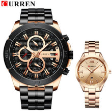 Load image into Gallery viewer, CURRENLuxury Brand Lover Watch Waterproof Watches men Watches women Couples Lovers Watches Set Wristwatches Relogio Feminino