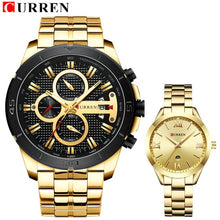 Load image into Gallery viewer, CURRENLuxury Brand Lover Watch Waterproof Watches men Watches women Couples Lovers Watches Set Wristwatches Relogio Feminino