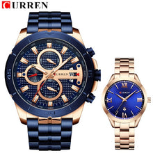 Load image into Gallery viewer, CURRENLuxury Brand Lover Watch Waterproof Watches men Watches women Couples Lovers Watches Set Wristwatches Relogio Feminino