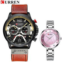 Load image into Gallery viewer, CURREN Women Men Couple Watches Set For