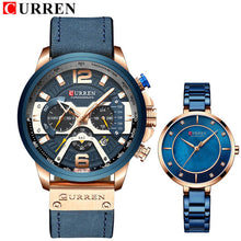 Load image into Gallery viewer, CURREN Women Men Couple Watches Set For