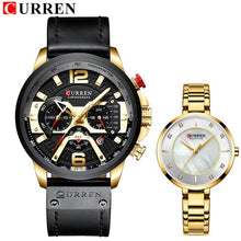 Load image into Gallery viewer, CURREN Women Men Couple Watches Set For
